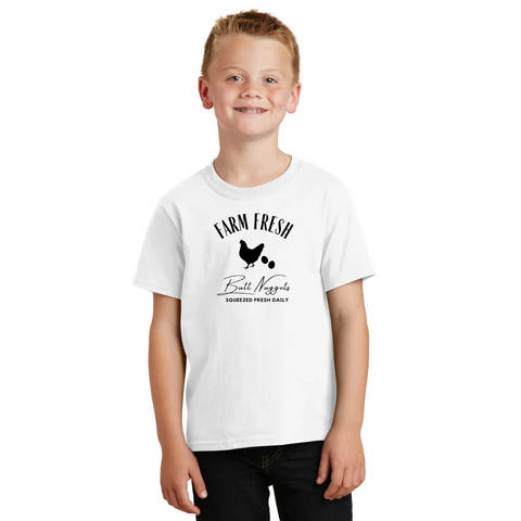 Farm Fresh Butt Nuggets Organic Cotton Unisex T-Shirt – Made in USA Suede Kloth 