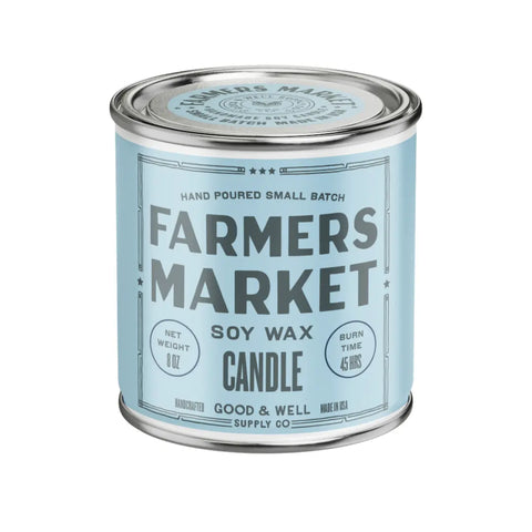 Farmers Market Happy Place Candle Good & Well Supply Co.  Candles