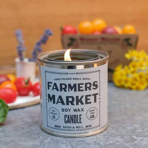 Farmers Market Happy Place Candle Good & Well Supply Co.  Candles
