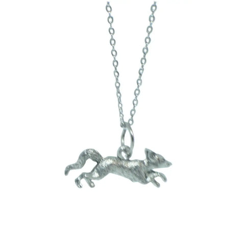 Filigree Fox Pendant Necklace 18 Inch Stainless Steel Chain – Nature-Inspired Jewelry Gift | Made in USA Michelle Marie Boutique  Necklace