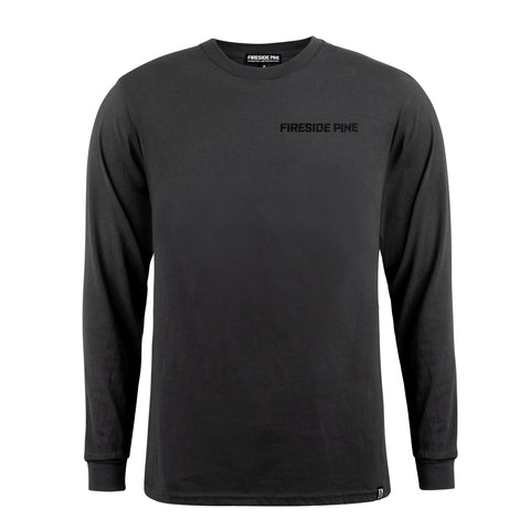 Fireside Pine Organic Cotton Long Sleeve Shirt – Slate Grey | Made in USA Fireside Pine  Men's Shirt