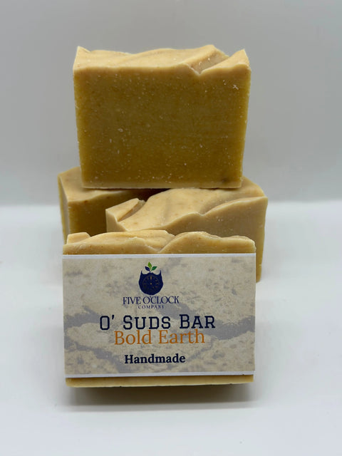 Five O’ Clock Co Handmade O’ Suds Bar – Natural Patchouli Herb Soap | Made in USA Five O' Clock Co. 