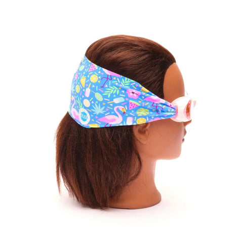 Flamingo Pop Print Swim Goggles With Tangle-Free Strap – Anti-Fog, Shatter Resistant Lenses | Assembled In USA Splash Place  Swim Goggles