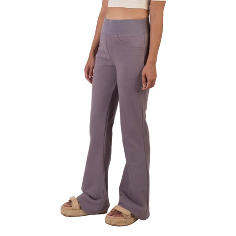 Organic Cotton Flare Saratoga Pants – Lightweight French Terry Comfort | Made in USA Spiritex | Sustainable Apparel  Women's Pants & Shorts