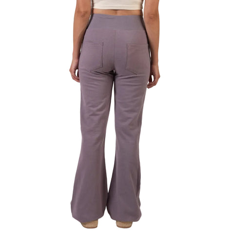 Organic Cotton Flare Saratoga Pants – Lightweight French Terry Comfort | Made in USA Spiritex | Sustainable Apparel  Women's Pants & Shorts