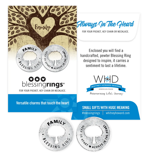 Follow Your Heart Blessing Ring Charm – Handcrafted Pewter Inspirational Token | Made in USA | Pocket Keepsake Whitney Howard Designs  Blessing Ring