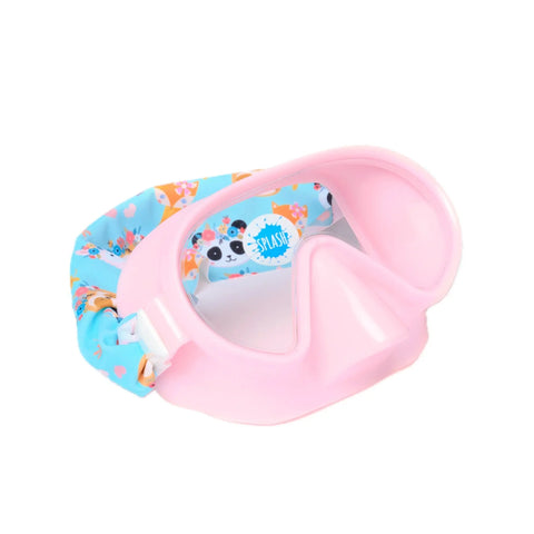 Forest Friends Youth Swim Mask with Animal Print Adjustable Strap – Comfortable Anti-Fog Swim Goggles | Assembled In USA Splash Place  Youth Swim Mask