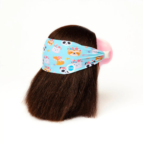 Forest Friends Youth Swim Mask with Animal Print Adjustable Strap – Comfortable Anti-Fog Swim Goggles | Assembled In USA Splash Place  Youth Swim Mask