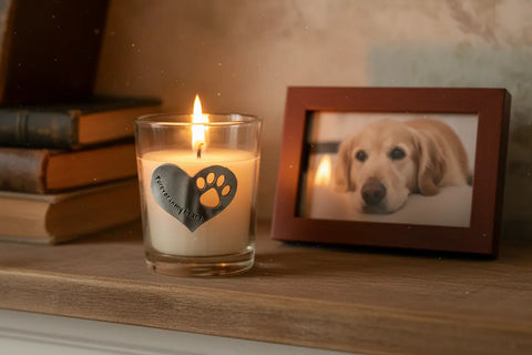 Forever In My Heart Pet Memorial Soy Candle – Unscented Comfort Candle | Made In USA Whitney Howard Designs  Candles