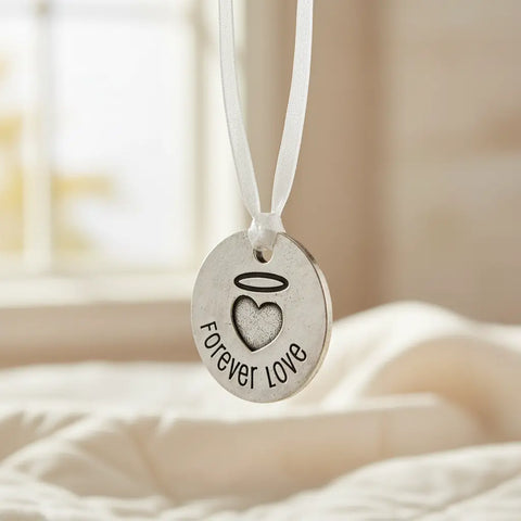 Forever Love Heart And Halo Blessing Ring Charm – Handcrafted Pewter Jewelry | Made in USA Whitney Howard Designs  Blessing Ring