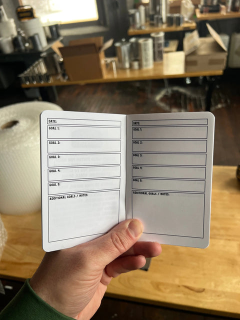Framework Log Book 2 Pack – Daily Productivity Planner Journal for Goal Setting | Made in USA All American Maker 