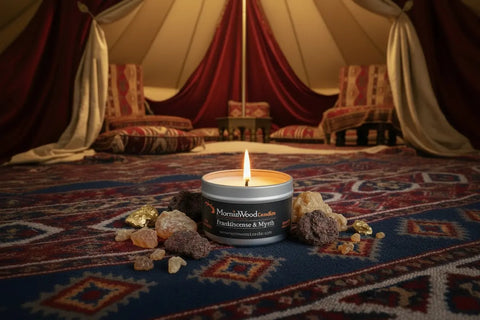 Frankincense & Myrrh - Soy Tin Collection MorninWood Candles  Candles