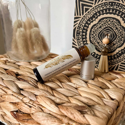 Free Spirit Essence Roll-On Oil 10ml – Unisex Organic Avocado Oil Blend with Patchouli Lavender | Made in USA Born to be Free  Essence Roll-On Oil