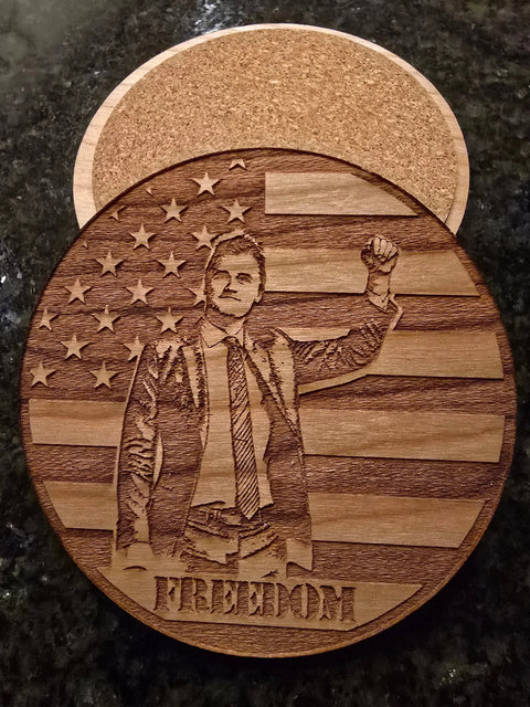 Freedom Coaster Set of 4 American Grains LLC 