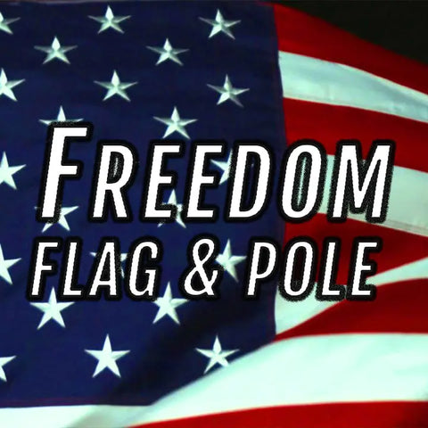 Freedom Flag & Pole Gift Card – Patriotic American Gift Voucher | Made in USA | Custom Flag Purchase Option Freedom Flag and Pole 