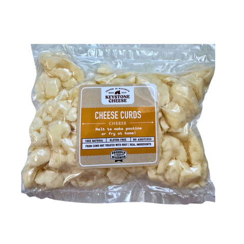 Fresh White Cheddar Cheese Curds 8oz – Squeaky Snack – Keystone Farms | Handcrafted in Wisconsin USA Keystone Cheese  Cheese