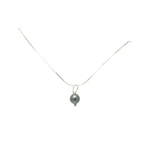Freshwater Pearl Pendant Necklace 16-18 Inch Sterling Silver Chain – Elegant Gift Boxed | Made in USA Michelle Marie Boutique  Necklace