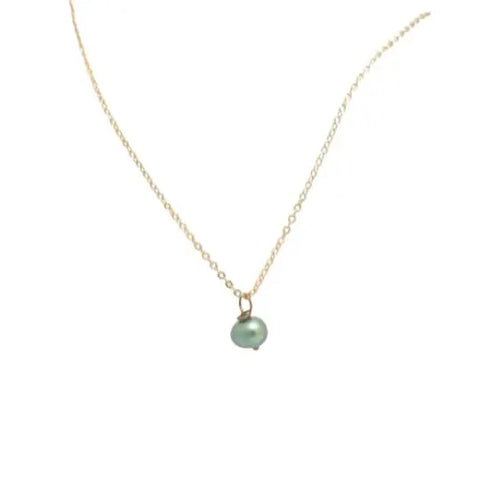 Freshwater Pearl Pendant Necklace 16-18 Inch Sterling Silver Chain – Elegant Gift Boxed | Made in USA Michelle Marie Boutique  Necklace
