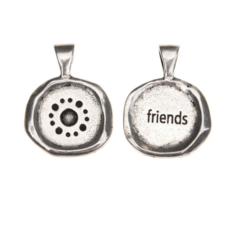 Friends Wax Seal Charm Pendant – Recycled Lead-Free Pewter Jewelry | Made in USA Whitney Howard Designs  Wax Seals