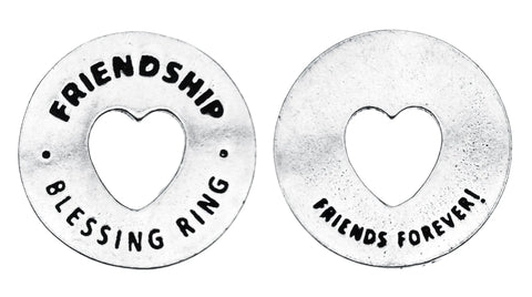 Friendship Blessing Ring Charm – Recycled Pewter Token | Made in USA Whitney Howard Designs  Blessing Ring