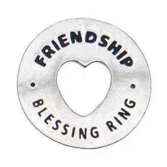 Friendship Blessing Ring Charm – Recycled Pewter Token | Made in USA Whitney Howard Designs  Blessing Ring