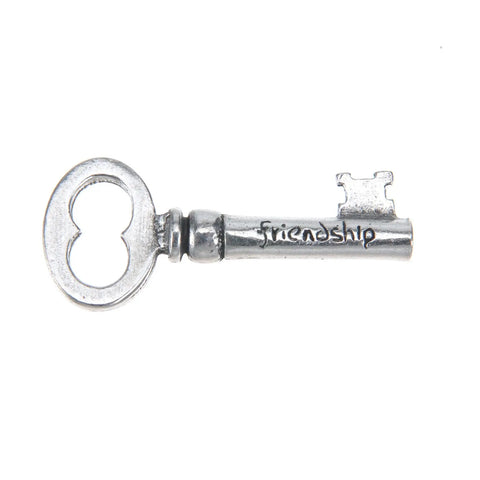 Friendship Key Charm – Recycled Lead-Free Pewter | Whitney Howard Designs | Made in USA Accessory Gift Whitney Howard Designs  Keys