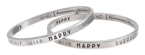 Full Circle Silver Cuff Bracelet – Inspirational Positive Message Bangle | Whitney Howard Designs Whitney Howard Designs  Bangles