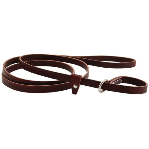 Full Grain Latigo Leather Kennel Slip Lead – Durable Dog Slip Leash with Nickel O-Ring | Made in USA Auburn Leathercrafters  item