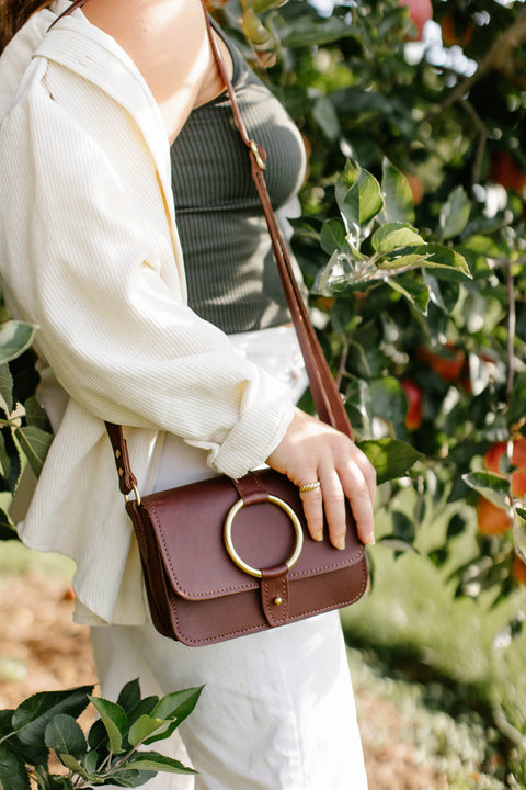 Full-Grain Leather 5-Pocket Crossbody Bag – Handcrafted Organizer | Made in USA Urban Southern  Bags