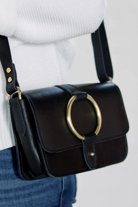Full-Grain Leather 5-Pocket Crossbody Bag – Handcrafted Organizer | Made in USA Urban Southern  Bags
