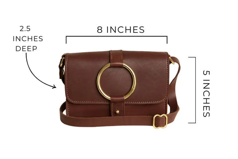 Full-Grain Leather 5-Pocket Crossbody Bag – Handcrafted Organizer | Made in USA Urban Southern  Bags