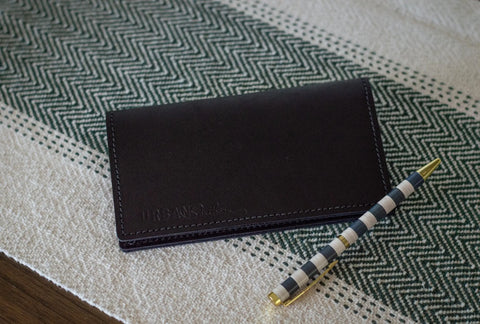 Full-Grain Leather Checkbook Cover – Handcrafted Organizer | Made in USA Urban Southern  Accessories
