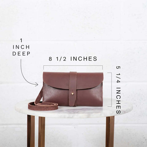 Full-Grain Leather Crossbody Wallet – Minimalist Organizer | Handcrafted Made in USA Urban Southern  Wallets