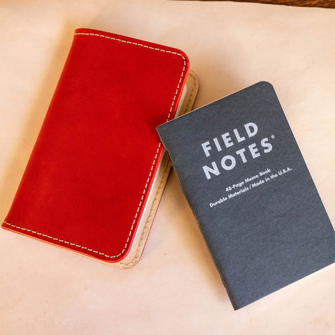Full-Grain Leather Field Notes Cover – Durable Book Accessory – Made in USA with Timeless Design KC Laser Co 
