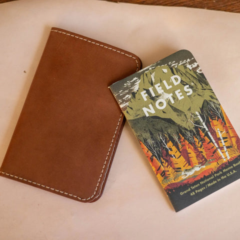 Full-Grain Leather Field Notes Cover – Durable Book Accessory – Made in USA with Timeless Design KC Laser Co 