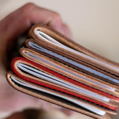 Full-Grain Leather Field Notes Cover – Durable Book Accessory – Made in USA with Timeless Design KC Laser Co 