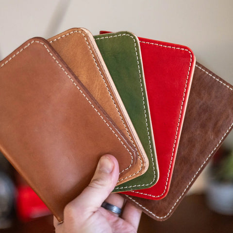 Full-Grain Leather Field Notes Cover – Durable Book Accessory – Made in USA with Timeless Design KC Laser Co 