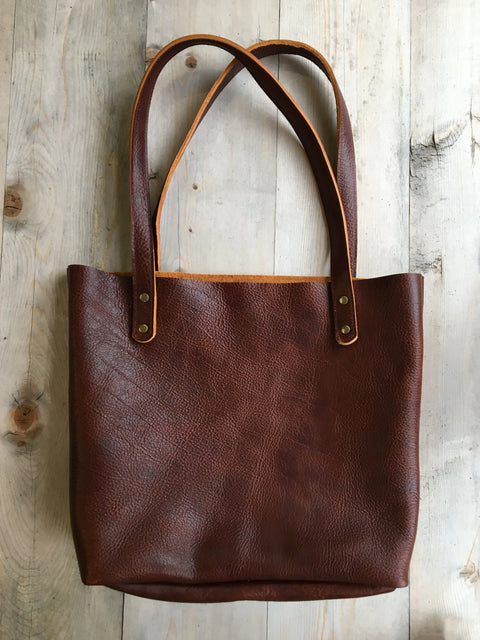 Full-Grain Leather Fore Street Tote Bag – Women's Everyday Carry | Made in USA Rogue Industries  Tote Bag