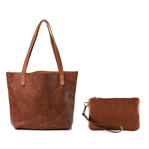 Full-Grain Leather Fore Street Tote Bag – Women's Everyday Carry | Made in USA Rogue Industries  Tote Bag