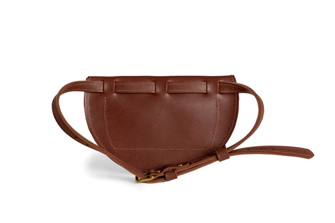 Full-Grain Leather Half-Moon Belt Bag – Handcrafted Fanny Pack | Made in USA Urban Southern  Bags