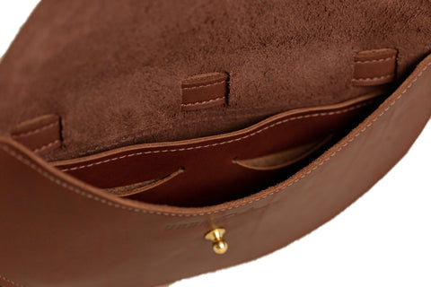 Full-Grain Leather Half-Moon Belt Bag – Handcrafted Fanny Pack | Made in USA Urban Southern  Bags