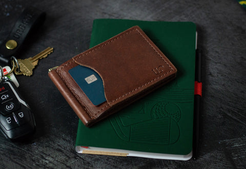 Full-Grain Leather Money Clip Bifold Wallet – Minimalist Men’s Wallet | Made in USA Urban Southern  Wallets