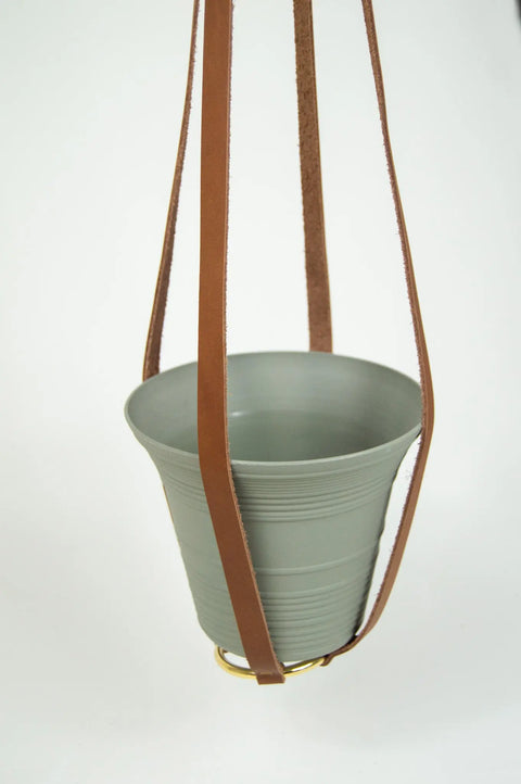 Full-Grain Leather Plant Hanger – Handcrafted Indoor Hanging Planter | Made in USA Urban Southern 