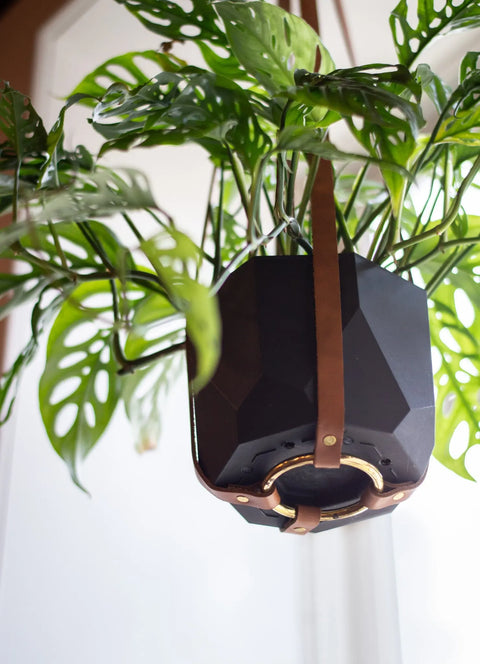 Full-Grain Leather Plant Hanger – Handcrafted Indoor Hanging Planter | Made in USA Urban Southern 