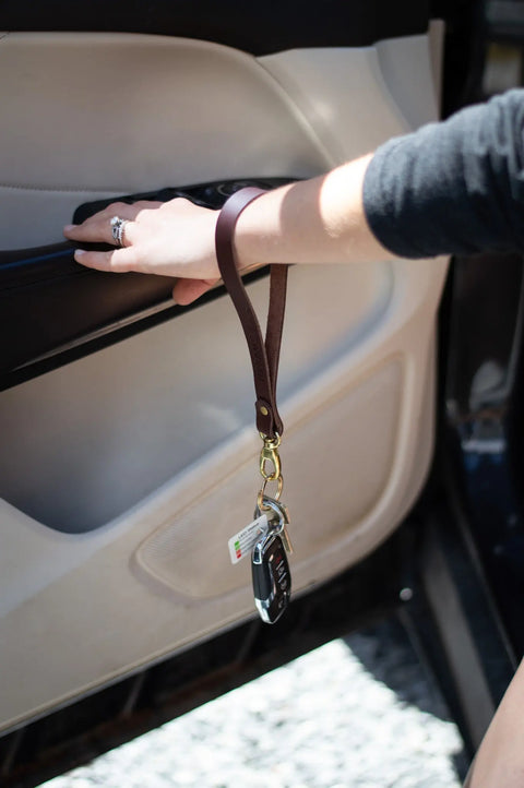 Full-Grain Leather Wrist Strap – Durable Brass Snap | Made in USA Urban Southern  Accessories