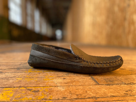 Handsewn Moccasin Slippers – Premium Maine Leather Comfort | Made in USA BBH 