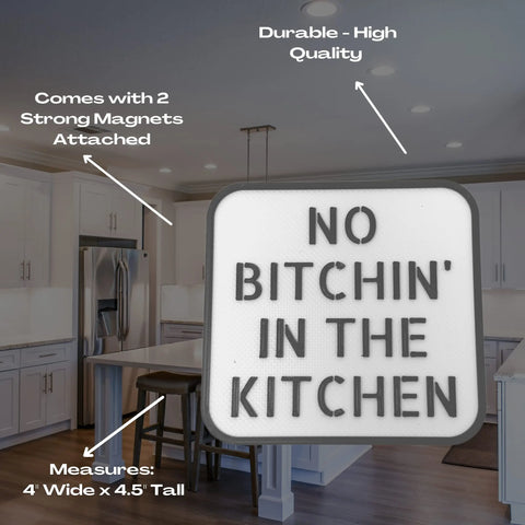 Funny Kitchen Fridge Magnet – Humorous Food Quote | Made in USA Chatelet Manufacturing 