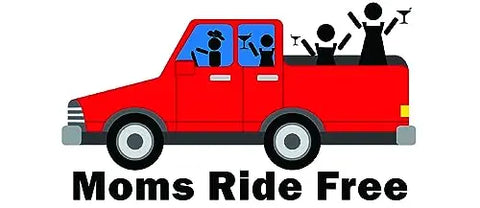 Funny Parent Bumper Sticker – Bestie Please Let Me Merge | Made in USA Chatelet Manufacturing   5.95 Moms Ride Free