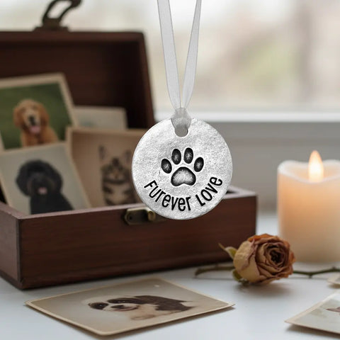 Furever Love Paw Print Blessing Ring Charm – Handcrafted Recycled Pewter | Made in USA Accessory Gift Whitney Howard Designs  Blessing Ring