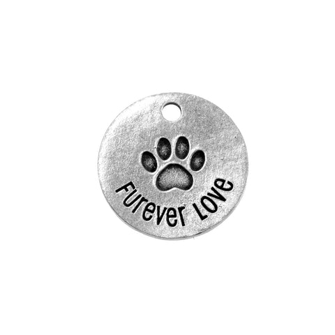 Furever Love Paw Print Blessing Ring Charm – Handcrafted Recycled Pewter | Made in USA Accessory Gift Whitney Howard Designs  Blessing Ring